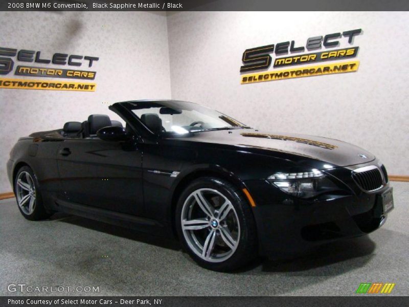 Black Sapphire Metallic / Black 2008 BMW M6 Convertible