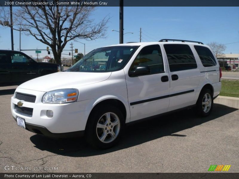 Summit White / Medium Gray 2008 Chevrolet Uplander LS