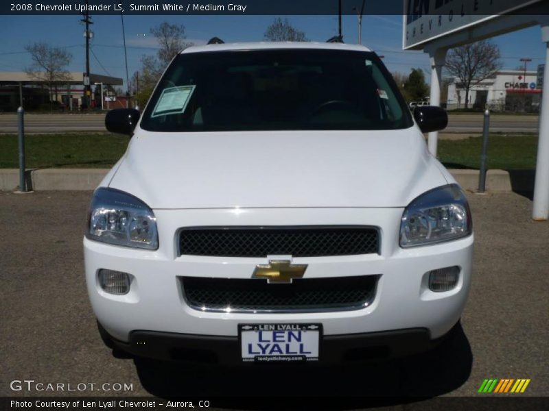 Summit White / Medium Gray 2008 Chevrolet Uplander LS