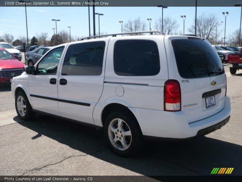 Summit White / Medium Gray 2008 Chevrolet Uplander LS