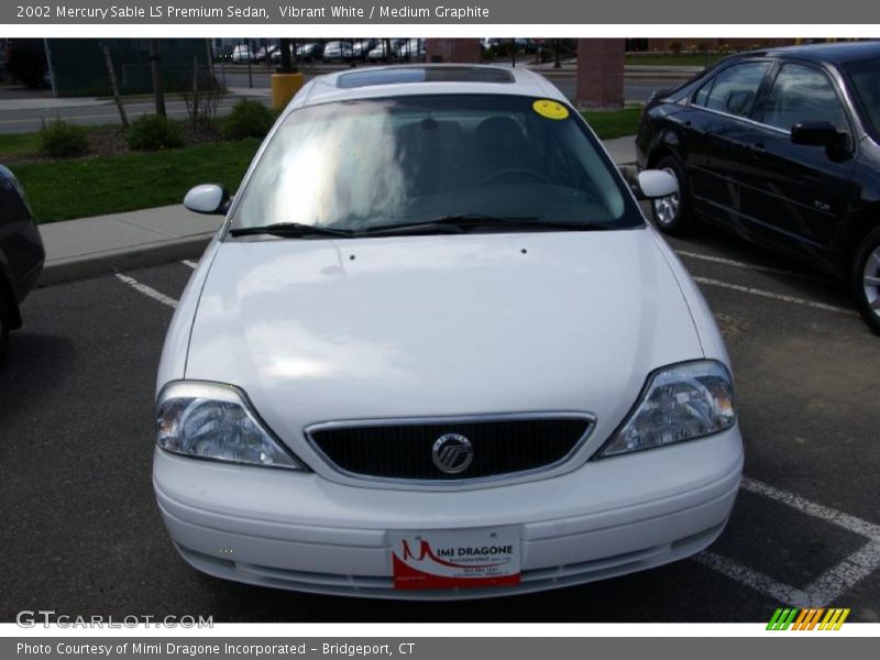 Vibrant White / Medium Graphite 2002 Mercury Sable LS Premium Sedan