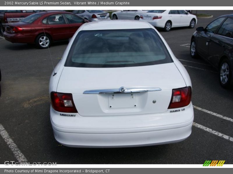 Vibrant White / Medium Graphite 2002 Mercury Sable LS Premium Sedan