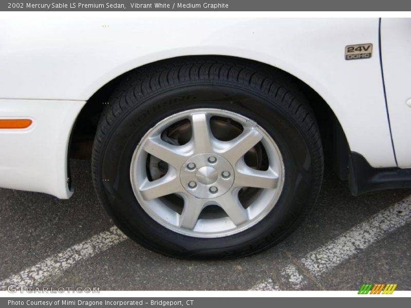 Vibrant White / Medium Graphite 2002 Mercury Sable LS Premium Sedan