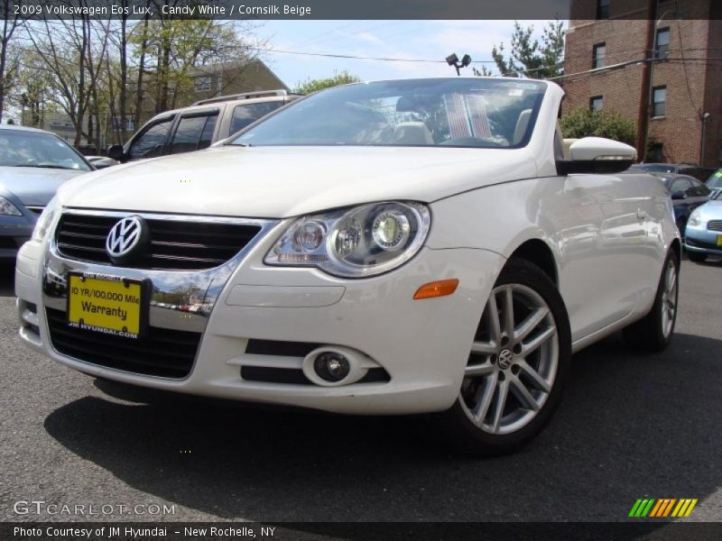 Candy White / Cornsilk Beige 2009 Volkswagen Eos Lux