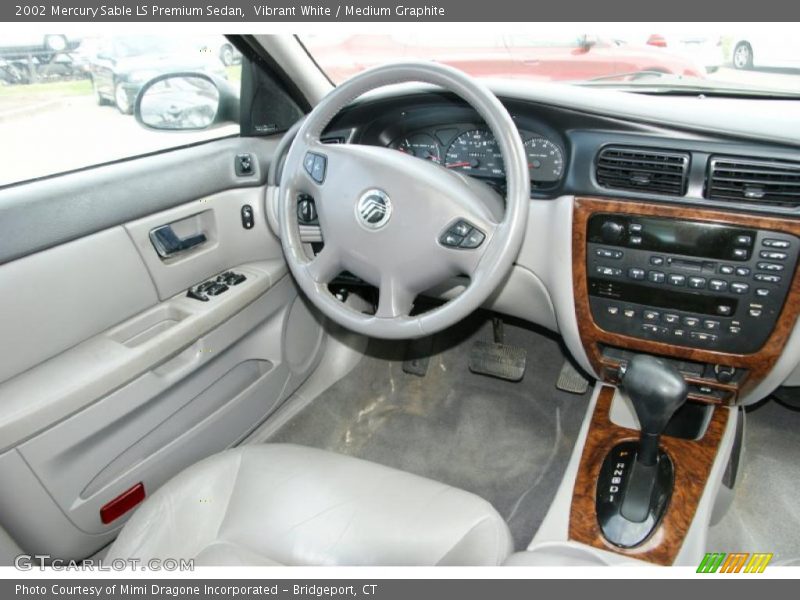 Vibrant White / Medium Graphite 2002 Mercury Sable LS Premium Sedan