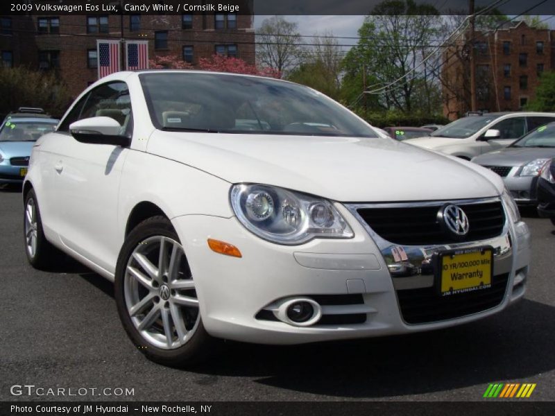 Candy White / Cornsilk Beige 2009 Volkswagen Eos Lux