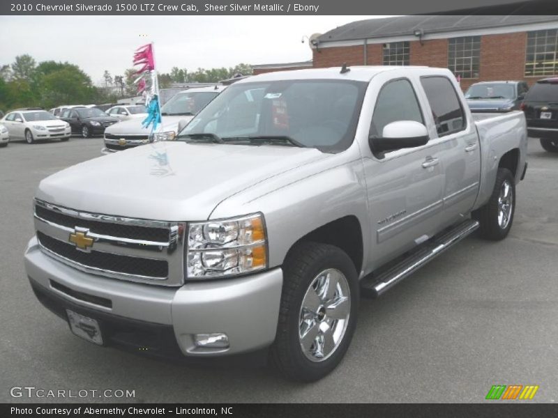 Sheer Silver Metallic / Ebony 2010 Chevrolet Silverado 1500 LTZ Crew Cab