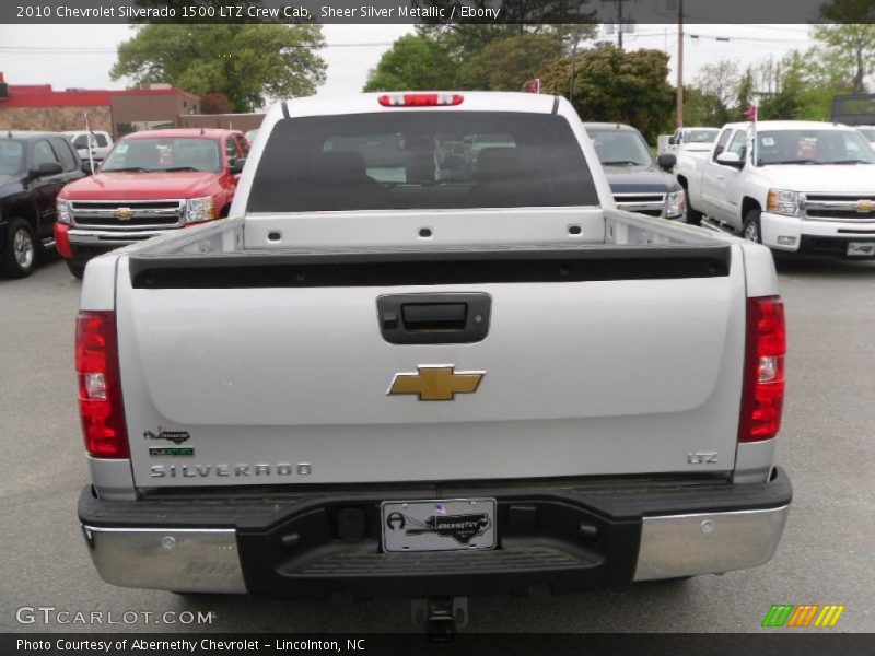 Sheer Silver Metallic / Ebony 2010 Chevrolet Silverado 1500 LTZ Crew Cab