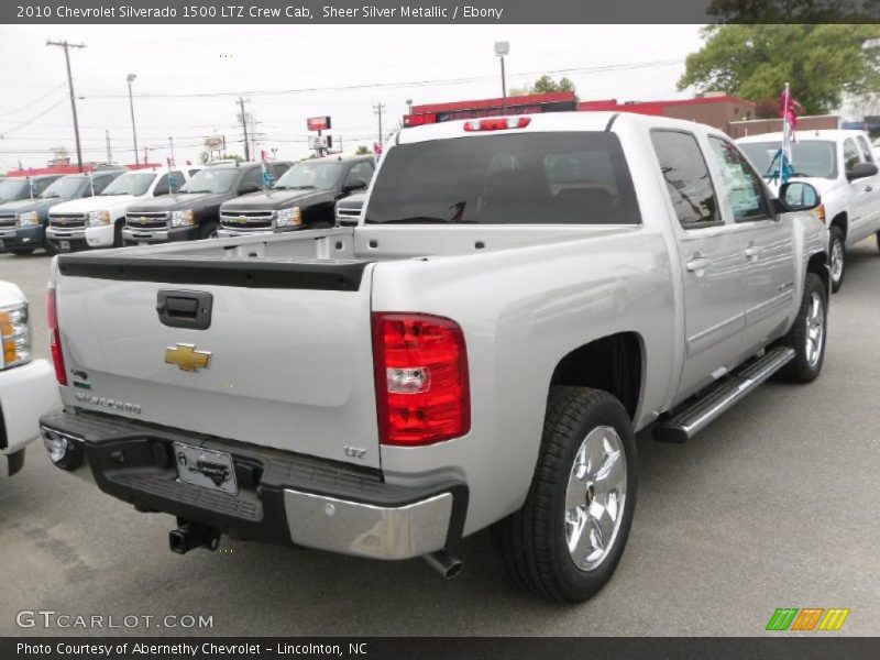 Sheer Silver Metallic / Ebony 2010 Chevrolet Silverado 1500 LTZ Crew Cab