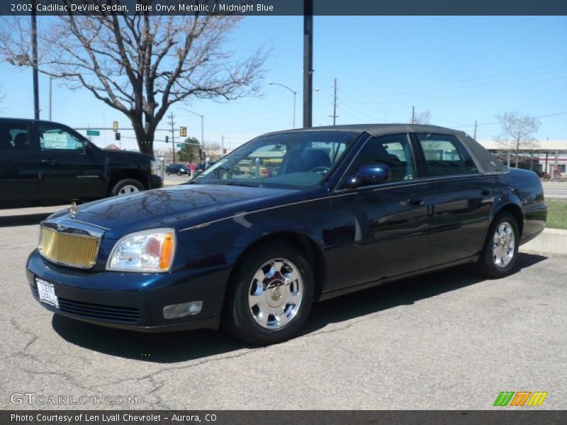 Blue Onyx Metallic / Midnight Blue 2002 Cadillac DeVille Sedan