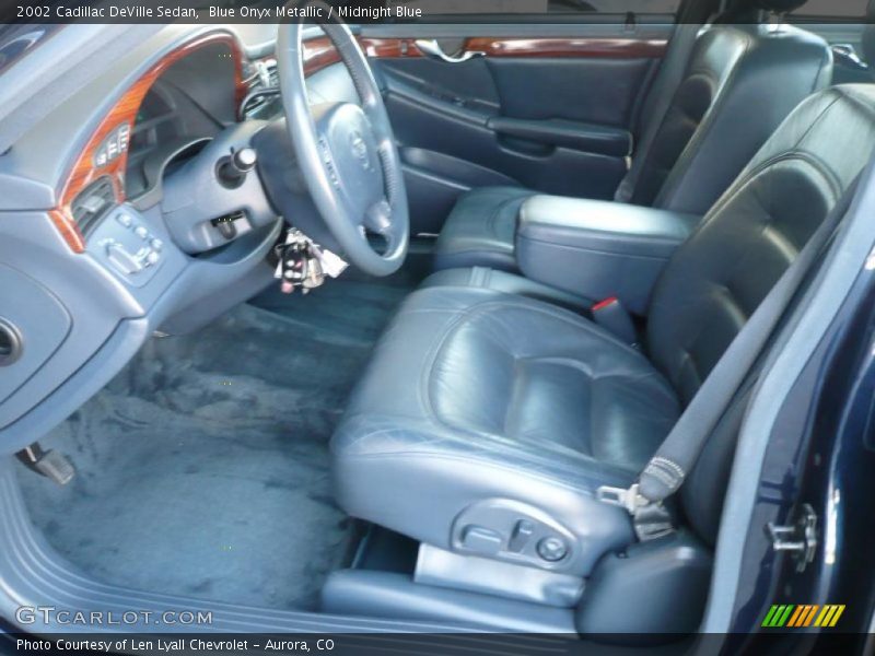 Blue Onyx Metallic / Midnight Blue 2002 Cadillac DeVille Sedan