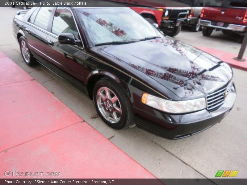 Sable Black / Shale 2001 Cadillac Seville STS