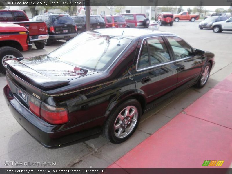 Sable Black / Shale 2001 Cadillac Seville STS