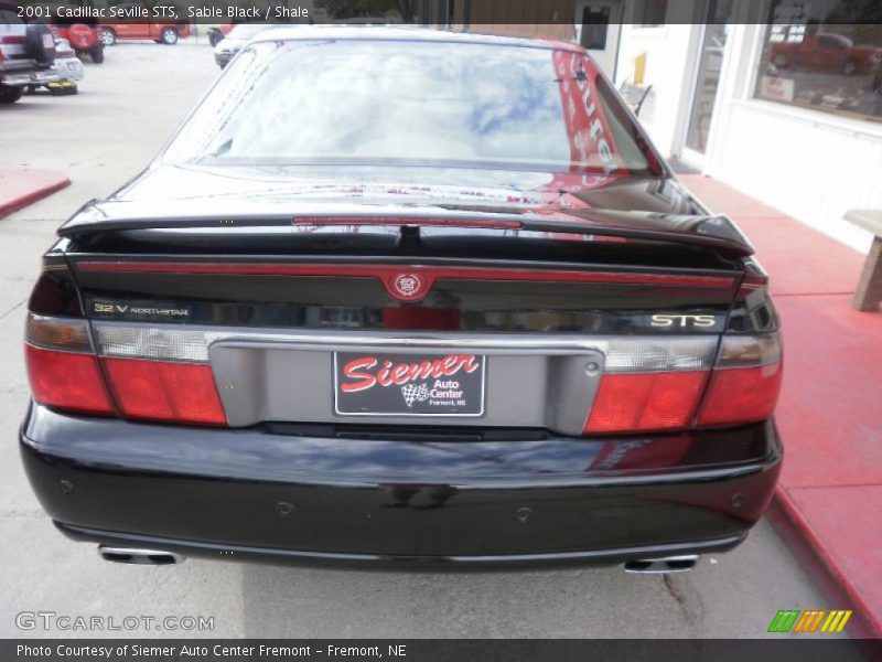 Sable Black / Shale 2001 Cadillac Seville STS