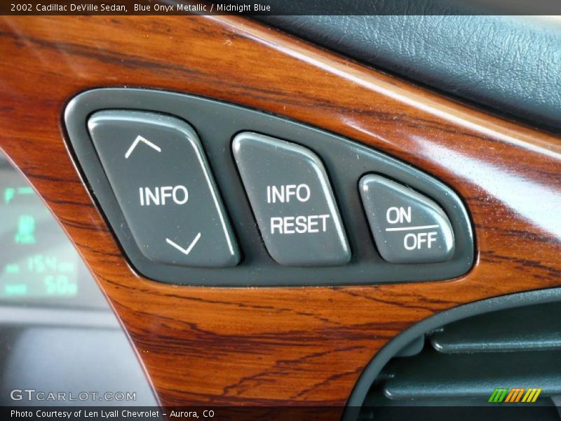 Blue Onyx Metallic / Midnight Blue 2002 Cadillac DeVille Sedan