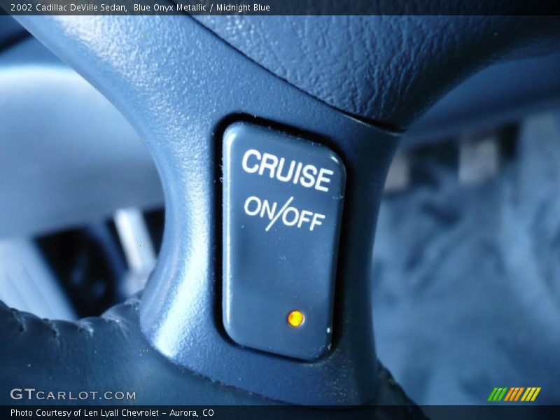 Blue Onyx Metallic / Midnight Blue 2002 Cadillac DeVille Sedan