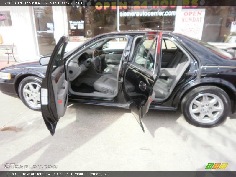 Sable Black / Shale 2001 Cadillac Seville STS