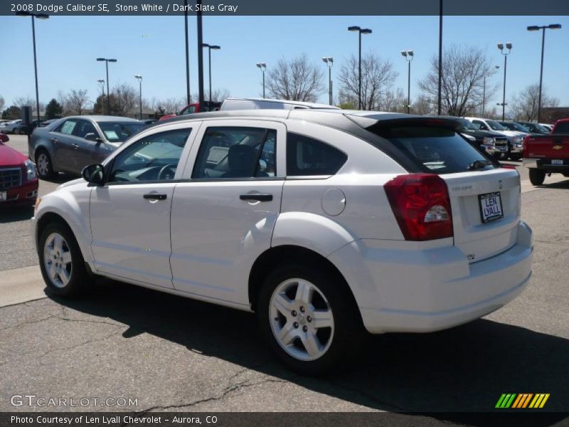 Stone White / Dark Slate Gray 2008 Dodge Caliber SE