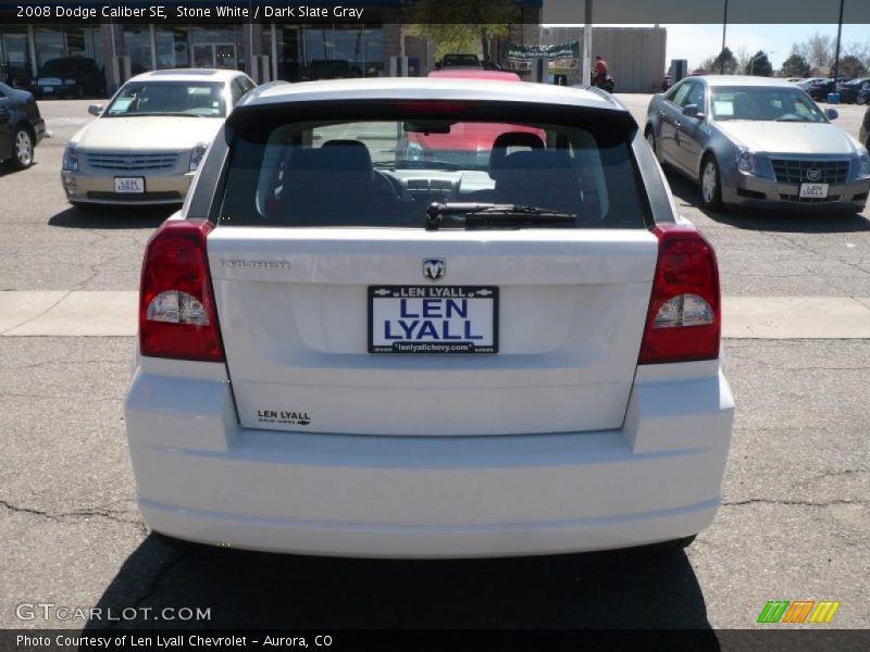 Stone White / Dark Slate Gray 2008 Dodge Caliber SE