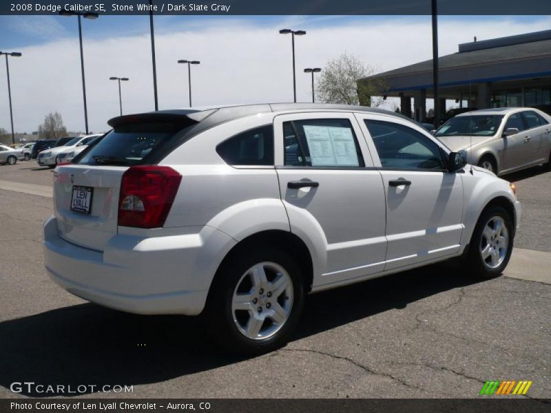 Stone White / Dark Slate Gray 2008 Dodge Caliber SE