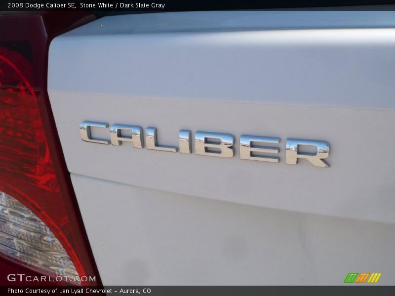 Stone White / Dark Slate Gray 2008 Dodge Caliber SE