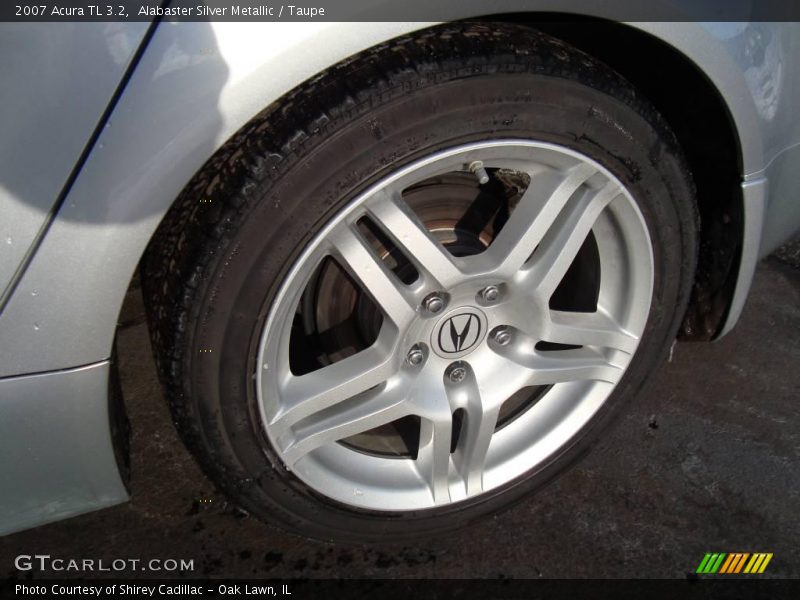Alabaster Silver Metallic / Taupe 2007 Acura TL 3.2