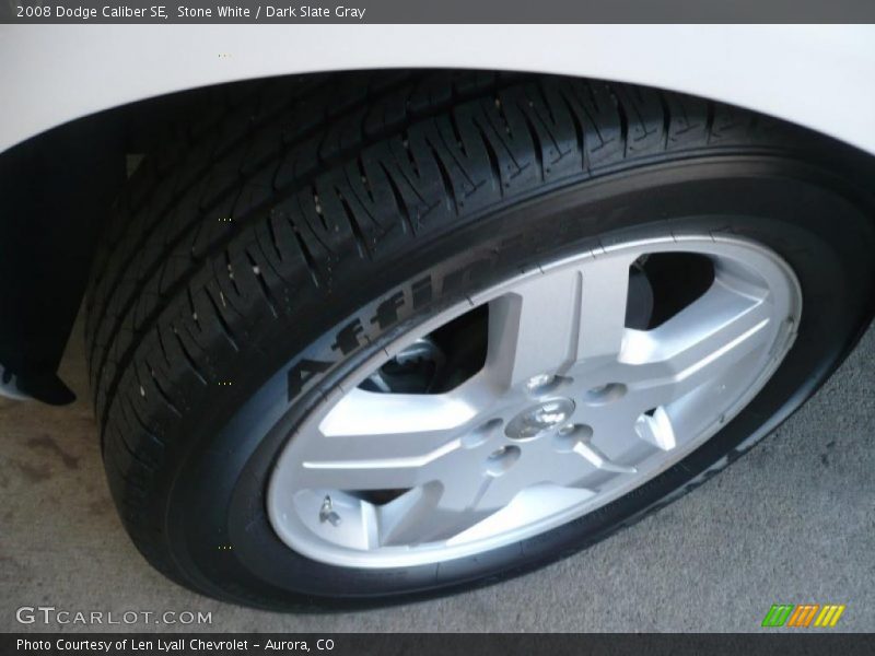 Stone White / Dark Slate Gray 2008 Dodge Caliber SE