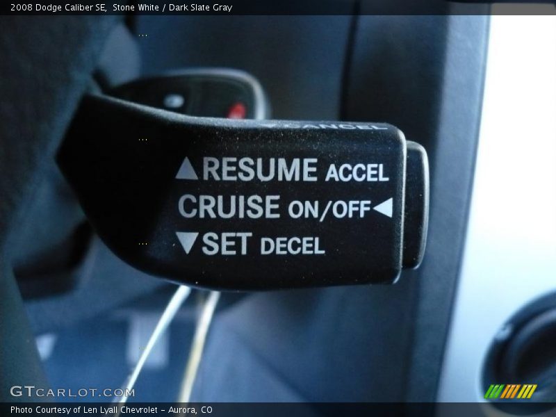 Stone White / Dark Slate Gray 2008 Dodge Caliber SE