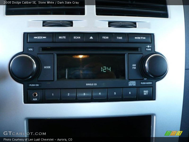 Stone White / Dark Slate Gray 2008 Dodge Caliber SE