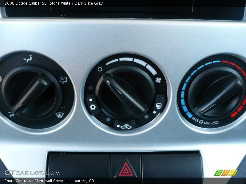 Stone White / Dark Slate Gray 2008 Dodge Caliber SE