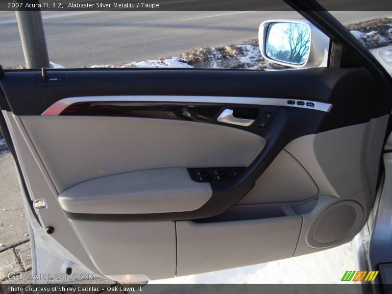 Alabaster Silver Metallic / Taupe 2007 Acura TL 3.2