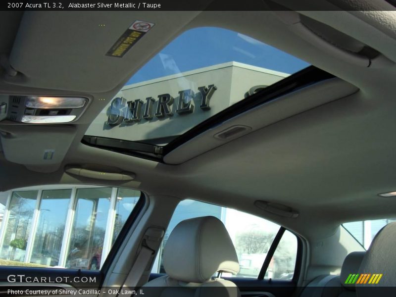Alabaster Silver Metallic / Taupe 2007 Acura TL 3.2