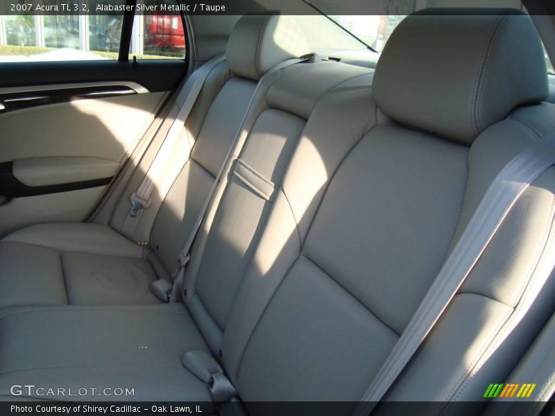 Alabaster Silver Metallic / Taupe 2007 Acura TL 3.2