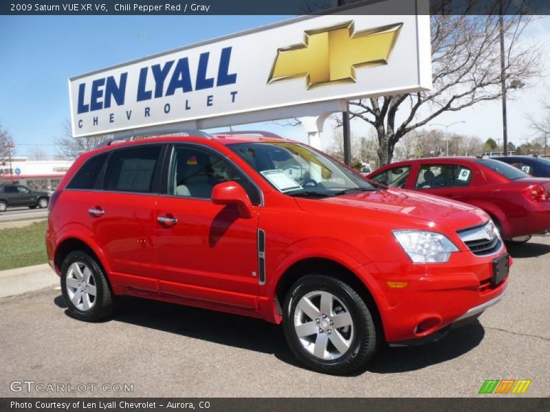 Chili Pepper Red / Gray 2009 Saturn VUE XR V6