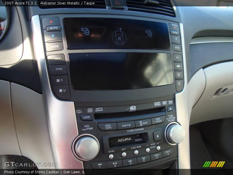 Alabaster Silver Metallic / Taupe 2007 Acura TL 3.2