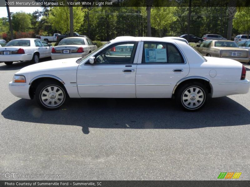 Vibrant White / Light Flint 2005 Mercury Grand Marquis LS