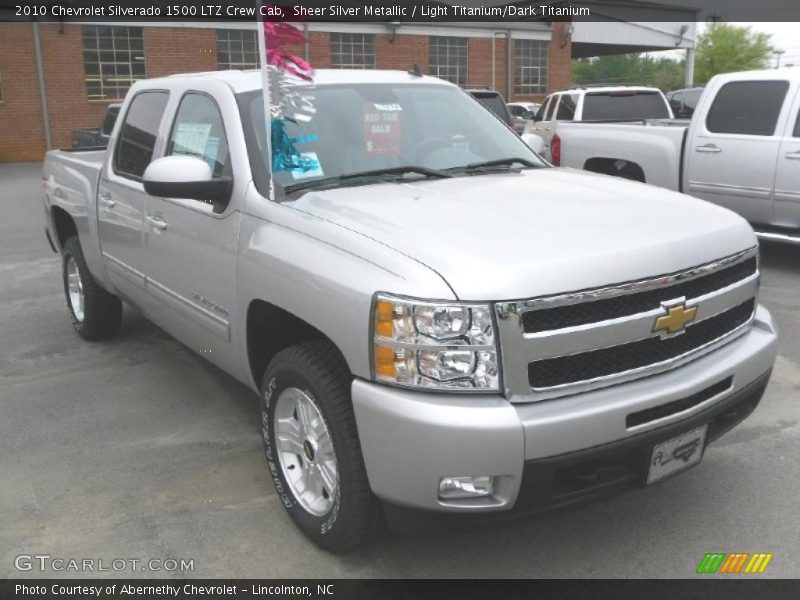 Sheer Silver Metallic / Light Titanium/Dark Titanium 2010 Chevrolet Silverado 1500 LTZ Crew Cab