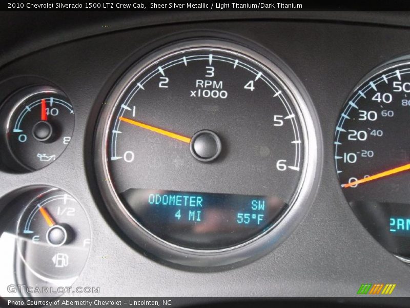 Sheer Silver Metallic / Light Titanium/Dark Titanium 2010 Chevrolet Silverado 1500 LTZ Crew Cab
