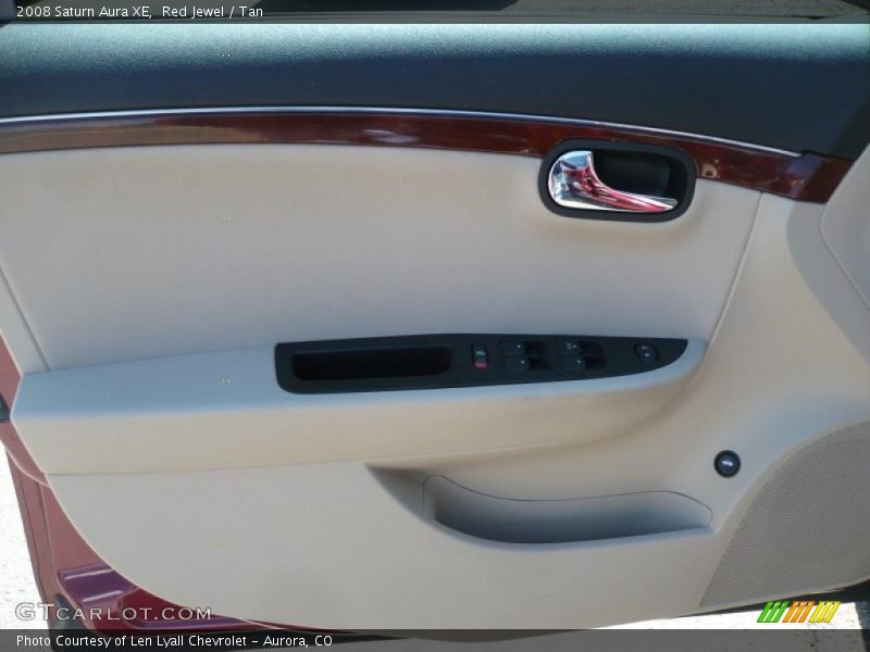 Red Jewel / Tan 2008 Saturn Aura XE
