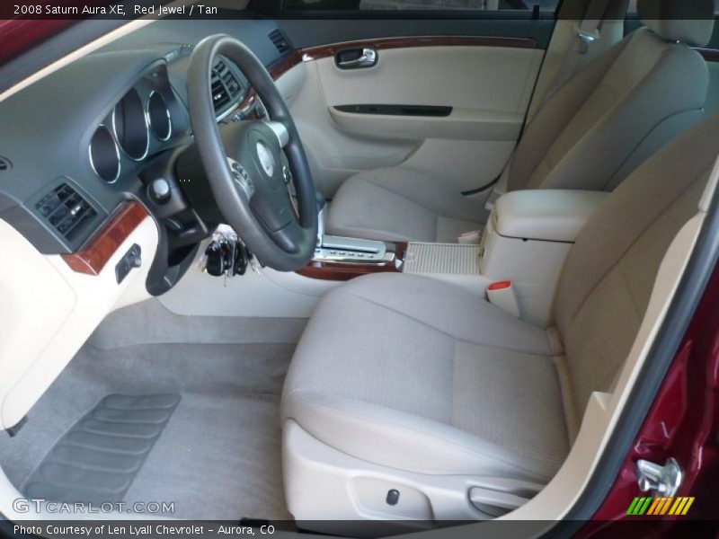 Red Jewel / Tan 2008 Saturn Aura XE