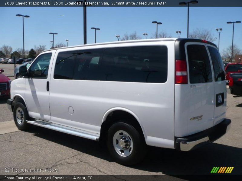Summit White / Medium Pewter 2009 Chevrolet Express LT 3500 Extended Passenger Van