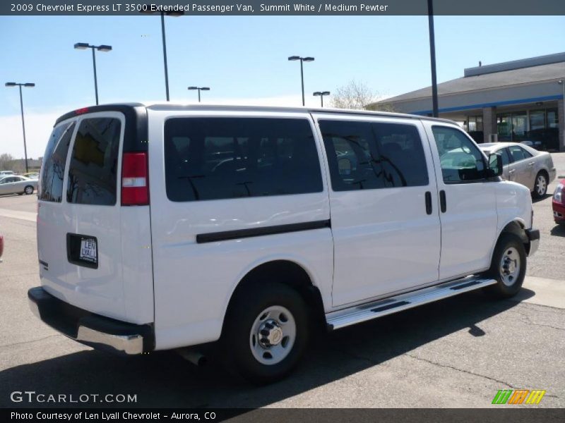 Summit White / Medium Pewter 2009 Chevrolet Express LT 3500 Extended Passenger Van