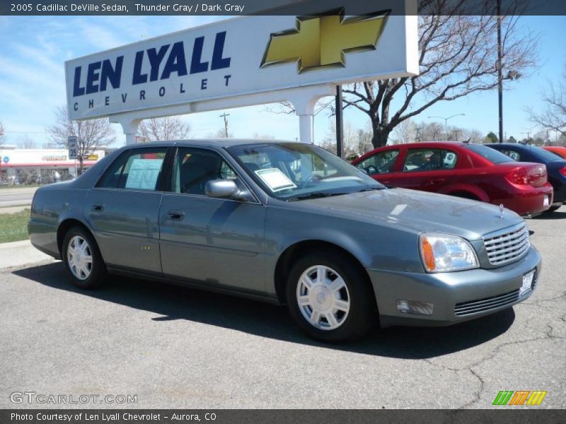 Thunder Gray / Dark Gray 2005 Cadillac DeVille Sedan