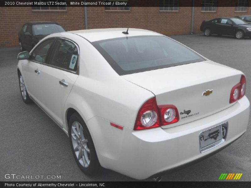 White Diamond Tricoat / Ebony 2010 Chevrolet Malibu LTZ Sedan