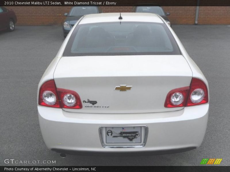 White Diamond Tricoat / Ebony 2010 Chevrolet Malibu LTZ Sedan