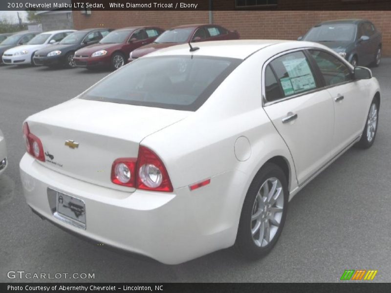White Diamond Tricoat / Ebony 2010 Chevrolet Malibu LTZ Sedan