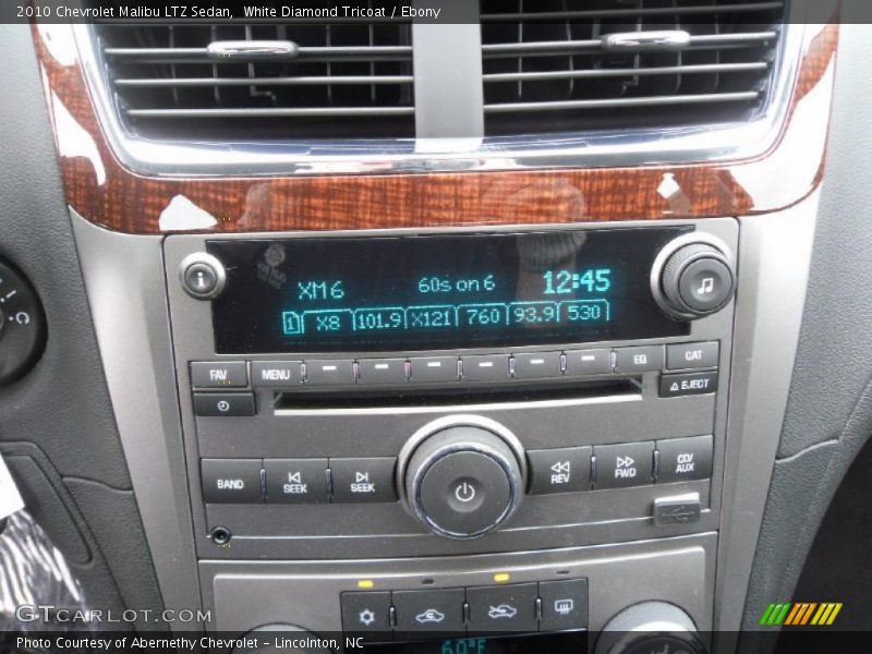 White Diamond Tricoat / Ebony 2010 Chevrolet Malibu LTZ Sedan