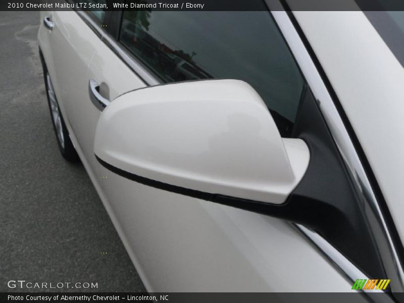 White Diamond Tricoat / Ebony 2010 Chevrolet Malibu LTZ Sedan