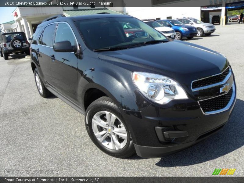 Black / Jet Black/Light Titanium 2010 Chevrolet Equinox LT