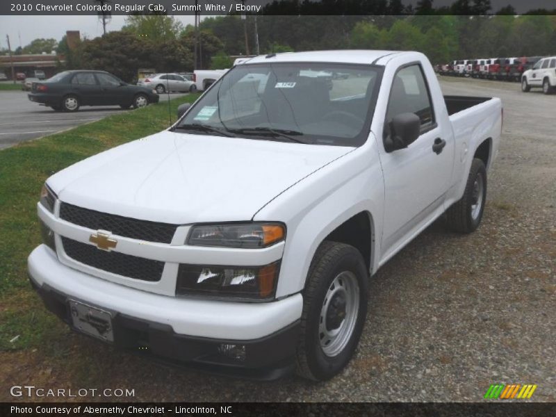 Summit White / Ebony 2010 Chevrolet Colorado Regular Cab